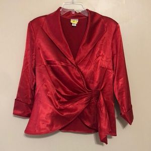 Metaphor brand gorgeous red blouse size large